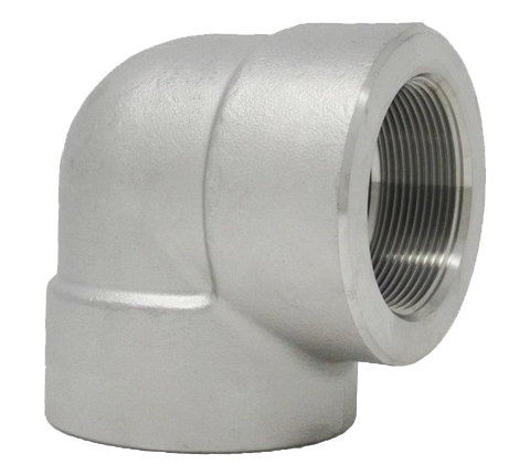 1, 1/8, 1/4, 3/8, 1/2, 3/4 inches 90 Elbow 304, 316 Stainless Steel 150# Threaded Cast A351 Pipe Fittings